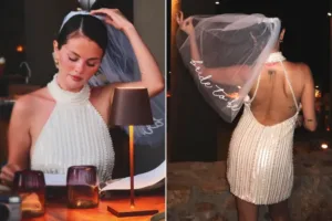 Selena Gomez’in İnci Detaylı Mini Elbisesi Göz Kamaştırdı
