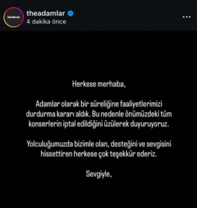 Adamlar Faaliyetlerini Durdurdu