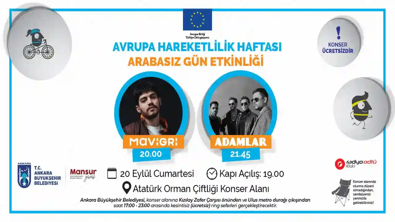 Ankara’da “Arabasız Gün” Konseri