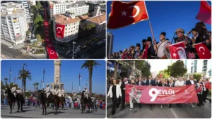 İzmir 103. Kurtuluş Yıldönümünde Sokakları Bayraklar Kapladı