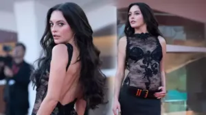 Melis Sezen Venedik’te Siyah Elbiseyle Büyüledi