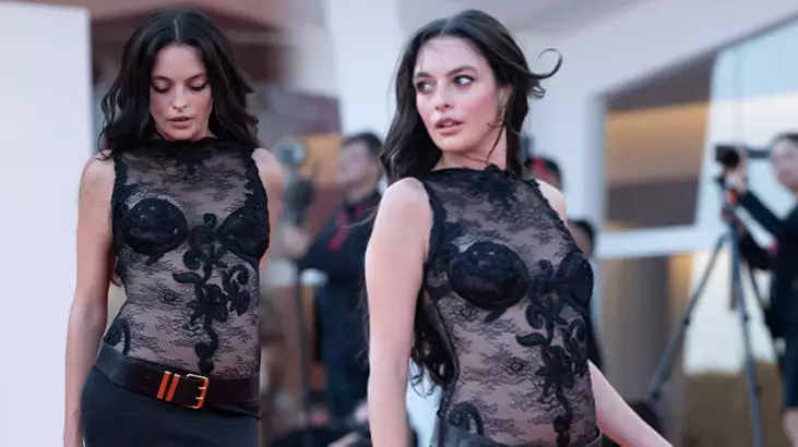 Melis Sezen Venedik’te Siyah Elbiseyle Büyüledi