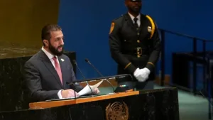 Şara’dan BM Kürsüsünde Türkiye’ye Teşekkür