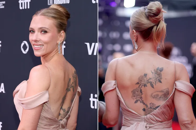 Scarlett Johansson TIFF’de Sırt Dövmesini Gösterdi