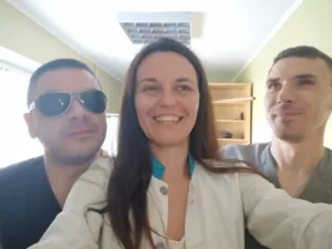 Nataliia Pokhmurska ve çalışma arkadaşları