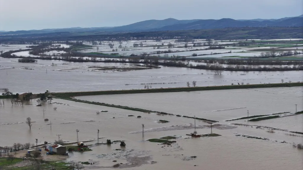 Edirne’de Tarım Arazileri Sular Altında
