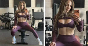 Jennifer Lopez’in Nefes Kesen Spor Tarzı ve Karın Kasları