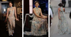Zendaya’nın En Ateşli Hali: Transparan Çiçek Sanatı