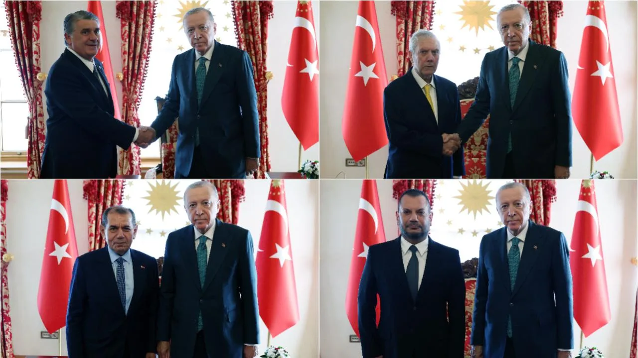 Erdoğan'dan Dolmabahçe'de 4 Büyük Kulüble Kritik Süper Lig Zirvesi