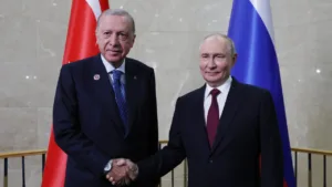 Erdoğan ve Putin Bişkek'te Görüştü