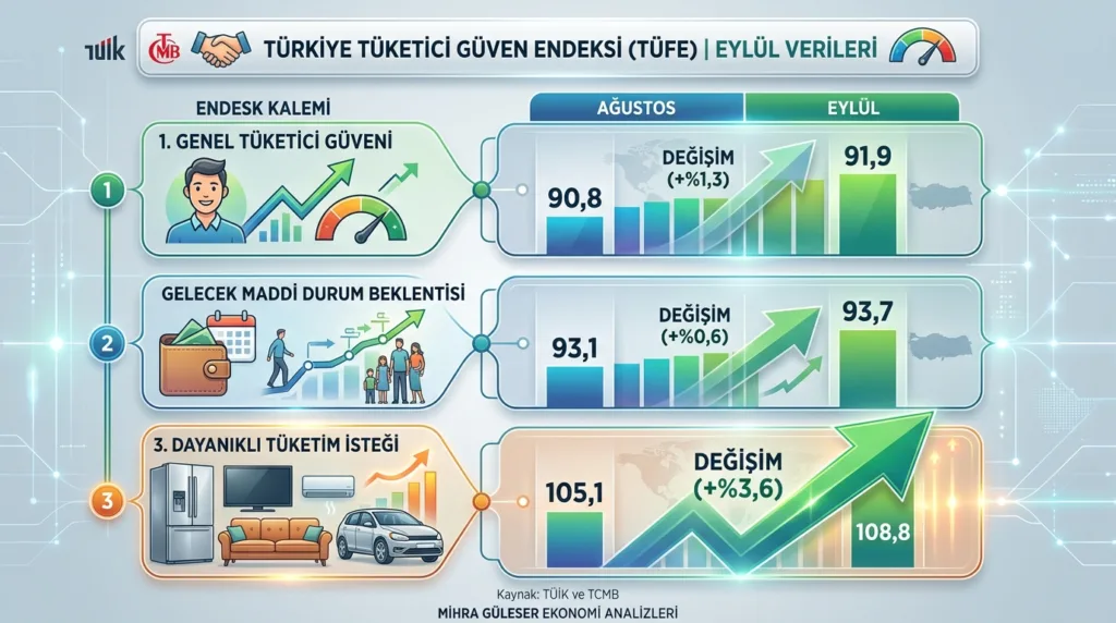 Tüketici Güveni Eylülde 7 Yılın Zirvesinde