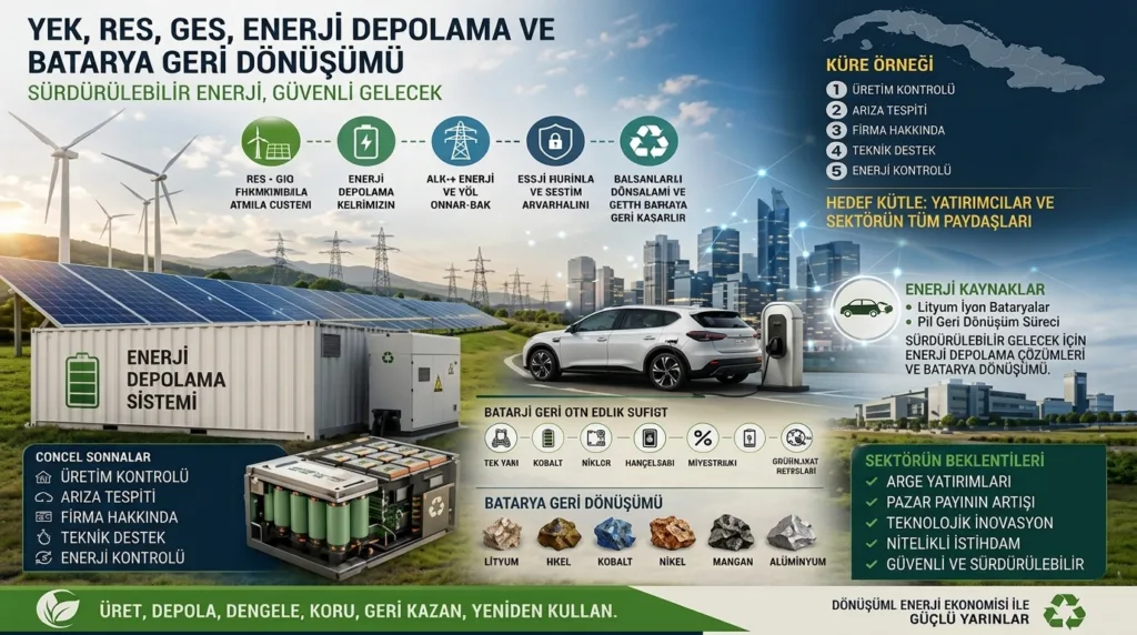 Türkiye İçin Enerji Arz Güvenliği ve Batarya Dönüşümü