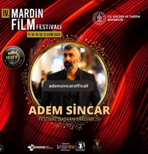 4. MARDİN FİLM FESTİVALİ VE TELKÂRİ ÖDÜLLERİ ,Festival Başkan Yardımcısı Adem Sincar.