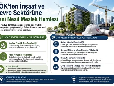 YÖK’ten İnşaat ve Çevre Sektörüne Yeni Nesil Meslekler