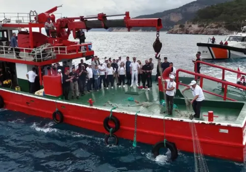 500 Metrelik Hayalet Ağ Çıkarıldı