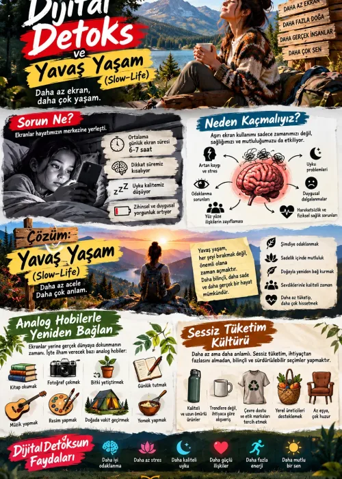 Dijital Detoks ve Yavaş Yaşam (Slow-Life) Rehberi
