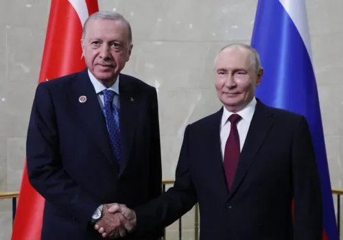 Erdoğan ve Putin Bişkek'te Görüştü