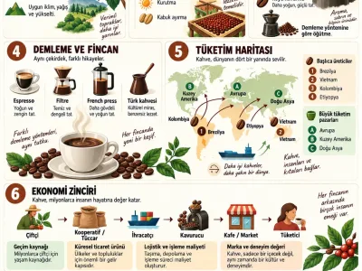 Kahvenin Yolculuğu Çekirdekten Fincana Ekonomi ve Tüketim