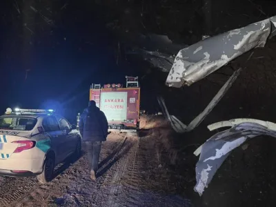 Libya Heyetini Taşıyan Jet Ankara’da Düştü