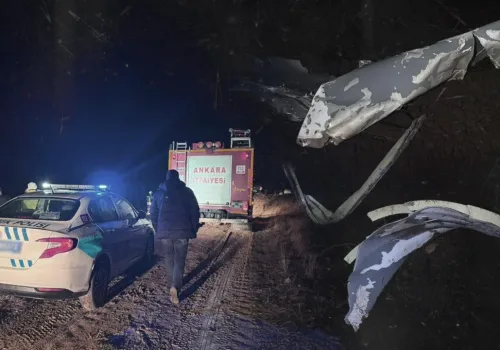 Libya Heyetini Taşıyan Jet Ankara’da Düştü