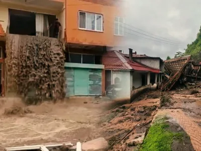 Ordu Korgan'da Sel Felaketi: Evin İçinden Şelale Aktı