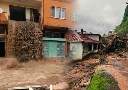 Ordu Korgan'da Sel Felaketi: Evin İçinden Şelale Aktı