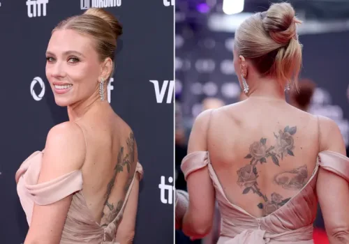 Scarlett Johansson TIFF’de Sırt Dövmesini Gösterdi