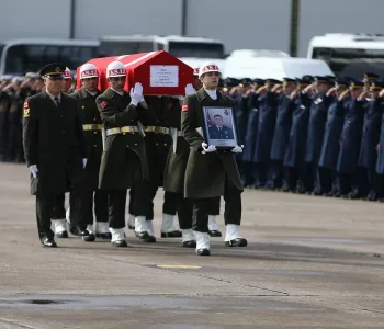 Şehit Pilot Binbaşı İbrahim Bolat Son Yolculuğuna Uğurlandı