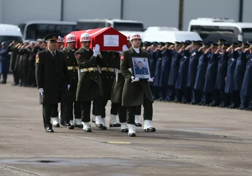 Şehit Pilot Binbaşı İbrahim Bolat Son Yolculuğuna Uğurlandı