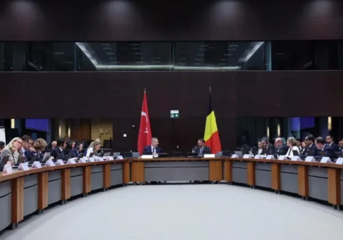 Türkiye ve Belçika heyetlerinin Brüksel toplantısı