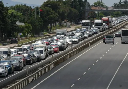 İstanbul Yolunda Yoğun Trafik