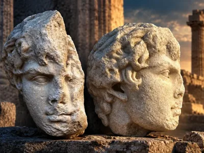 Teos Antik Kenti'nde Antinoos Portresi ve 13 Yazıt Bulundu