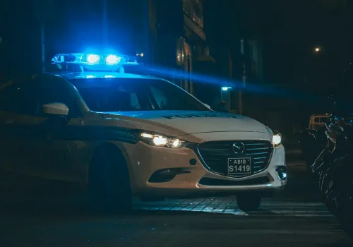 a car parked on the street